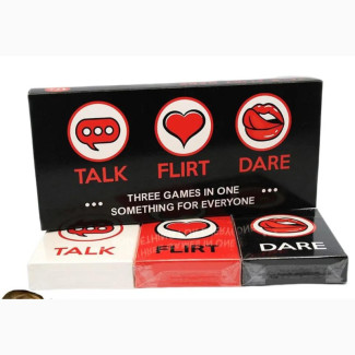 Talk Flirt Dare 3 in 1 Couple Card Game