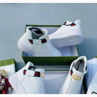 Original Gucci Luxury Leather Hightop Sneakers Available