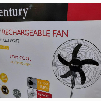 Century Rechargeable Fan - Durable and Affordable