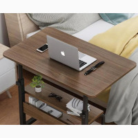Adjustable 2 Steps Laptop Table With Wheel
