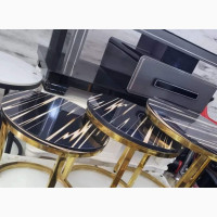 Marble Center Table With Two Side Stools
