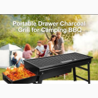 Foldable Portable Charcoal Grill - Perfect for Outdoor BBQs