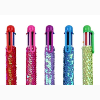Glitter Plush Ballpoint Pen - 1 Dozen