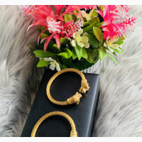 Gold Dragon Head Men’S Bangle
