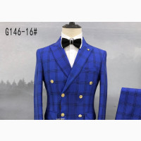 Checkers Double Breasted Suit