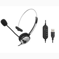 USB Call Center Headset With Microphone Volume Control