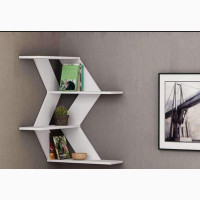 Corner Shelf 36 Narrow, Zigzag Angle Wall Shelf