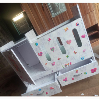 Baby Cot With 2drawer And 1 Big Door - Brand New