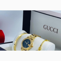Gucci Quality Women Wristwatch Coupled With Bangles