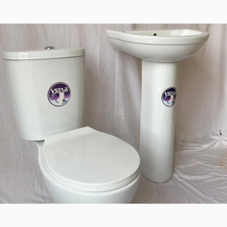 Vstar Vatti Water Close Set With Wash Hand Basin and Stand