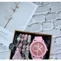 Calvin Klein Wristwatch and Beads Set - Perfect Gift for Her