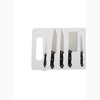 Kitchen Knife Set With Cutting Board - Brand New