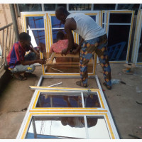 1800mm X 1200mm Aluminum Casement Window 3 Panels With Net
