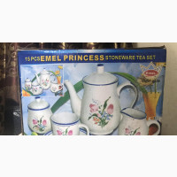 15pcs Emel Stoneware Tea Set