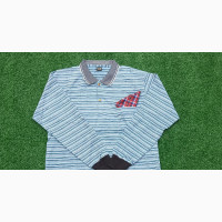 Big Boy#039;s Striped Long Sleeves Polo Shirt
