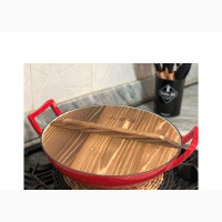 36cm Enamel Cast Iron Wok