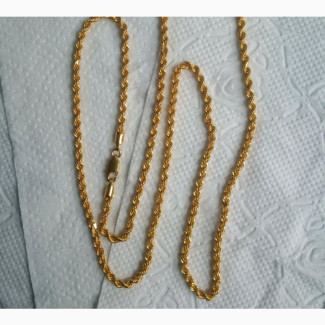 916 Complete 22karat Gold Necklace Twisted Design