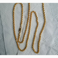 916 Complete 22karat Gold Necklace Twisted Design