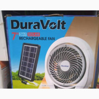 Duravolt 7 Inches 3 in 1 Solar Rechargeable Fan