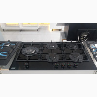 ZITALO 900mm Five Burner Black Gas Hob
