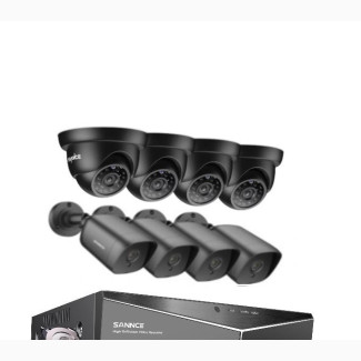 Sannce 8channel DVR 4bullet 4dome Camera 1TB Security System