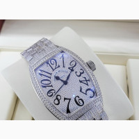 Franck Muller Full Ice Silver Chain Watch