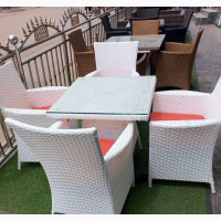 Outdoor Rattan Chairs - 4 Set