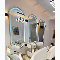 Gold Frame LED Mirror 3 Colour Lights 150cm