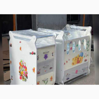 Baby Wooden Comfort Bed and Drawer