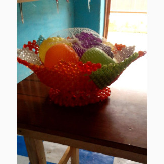 Beaded Fruit Basket