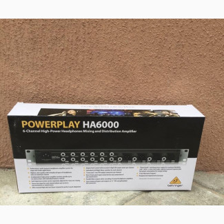 Behringer Powerplay Ha6000 6-Channel Headphone Mixing Amp