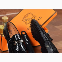 FOLLETEL Men#039;s Leather Shoes