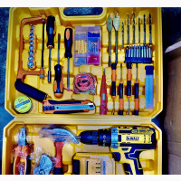 Dewalt 36v Cordless Drill with Household Electrical Tools Box