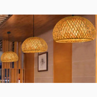 Pendant Bamboo Chandeliers Hand-Woven