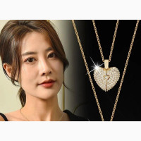 Iced Heart Necklace