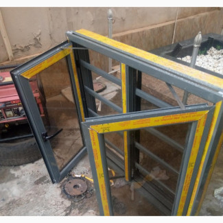 Grey Color Casement Window With Burglary and Net