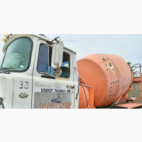 Man Concrete Mixer