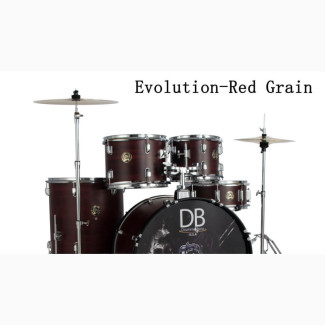 Db Evolution Red Grain Profesional Drum Set