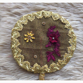Brand New Bridal Non Feathers Handfan