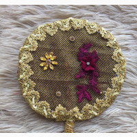 Brand New Bridal Non Feathers Handfan
