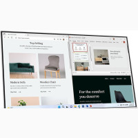 Lenovo L27e-40 27 Inch Full HD Monitor - Cloud Grey