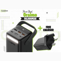Oraimo LED Light 50000mah Fast Power Bank + Free Charger