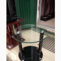 Quality Glass Top Side Stool