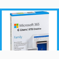 Microsoft 365 Family - 6 Users | 6TB Onedrive