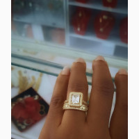 Romania Gold Plaited Non Tarnish Wedding and Engagement Ring