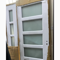 White Wooden Door Full Glass