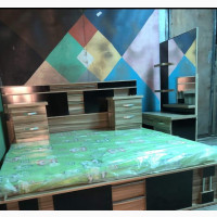 Quality 6by6 Set of Bed With Dressing and Two Bed Sides