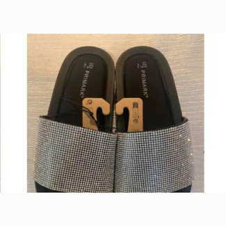 Primark Diamant Slides - Black