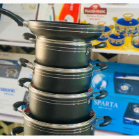 Tornado Non Stick Pot Set and Frying Pan 30cm - Brand New - Black Color