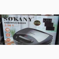 Brand New Sokany 3-In-1 Sandwich Maker KJ-302